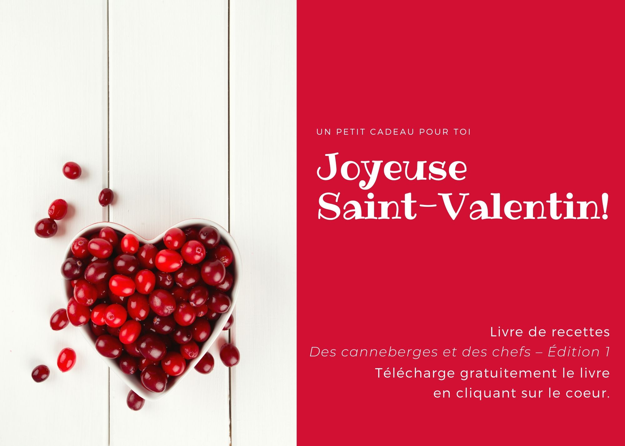 Carte pour la Saint-Valentin - Livre de recettes -image